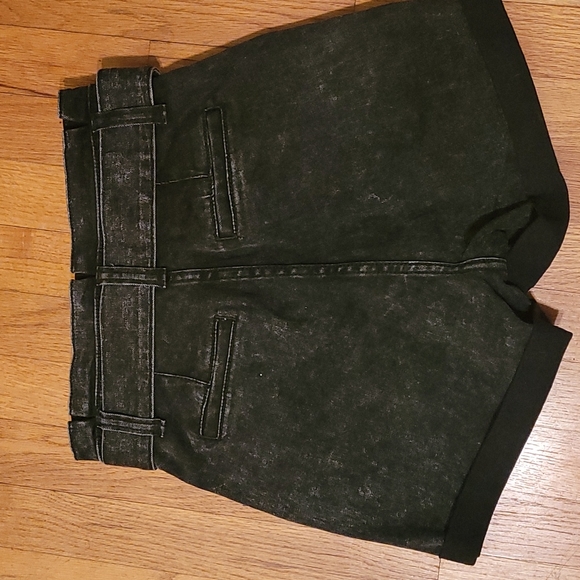 00 Super High Rise Black Jean Shortie from Express - Picture 2 of 4